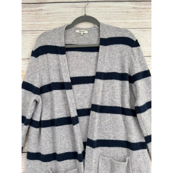 Madewell Kent Merino Wool Alpaca Open Front Cardigan Sweater Womens Small Gray - Picture 4 of 9
